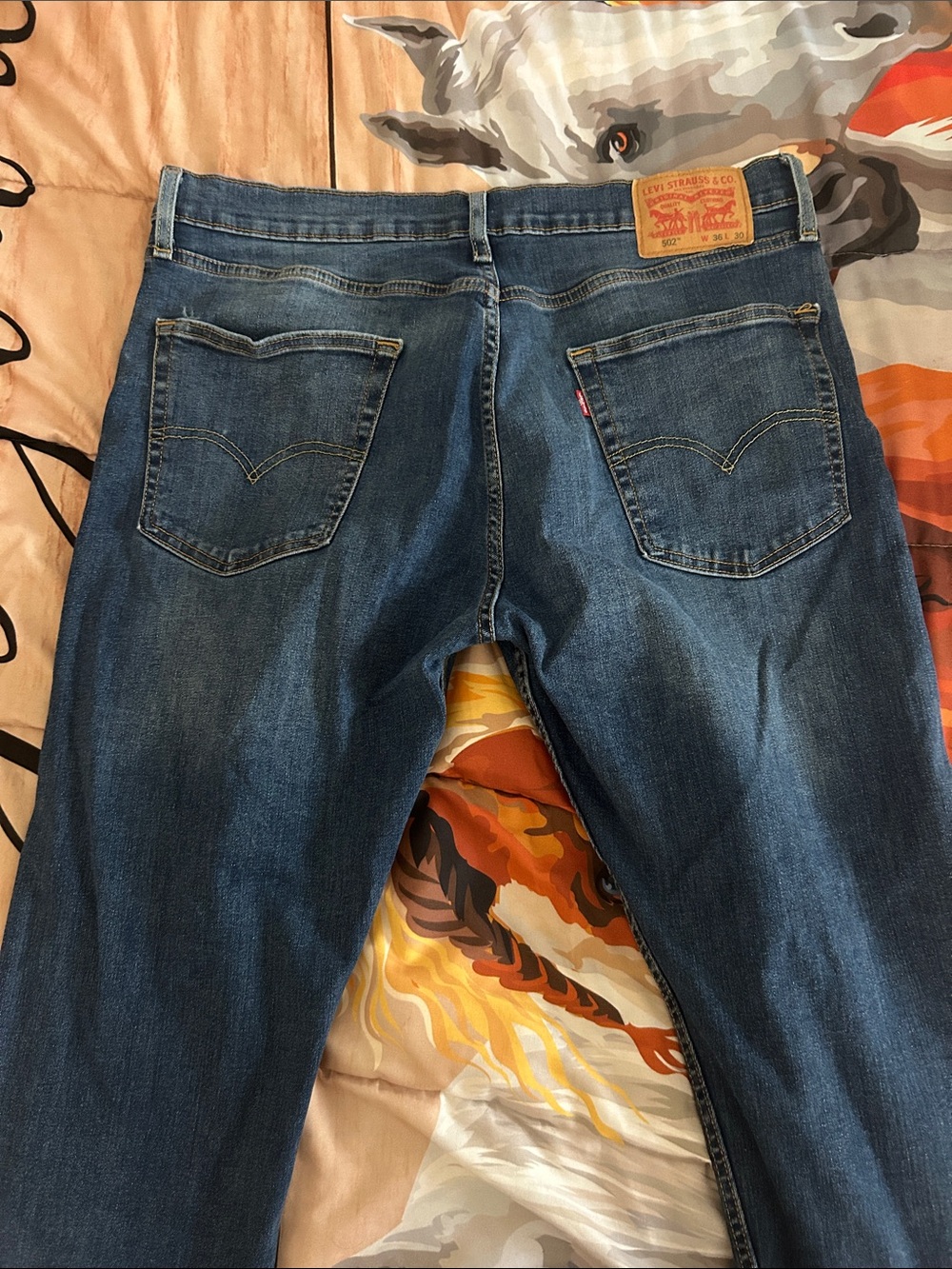 Levi's Slim Straight Blue Denim Jeans 36-30